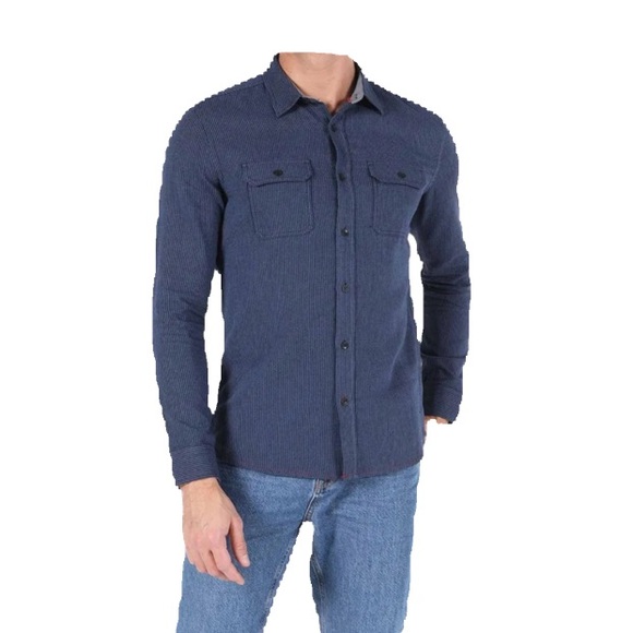 HUDSON NORTH MEN 100%COTTON SHIRT BUTTONS DOWN SIZE MEDIUM TWO FRONT POCKETS - Picture 4 of 7